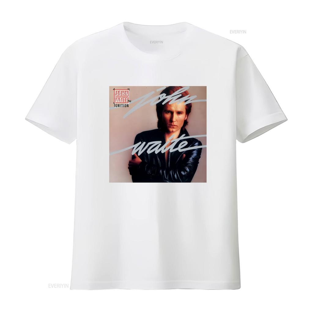 John Waite Album Cover T Shirt Black Size S 5XL COTTON HE97 vintage Washed designer clothes Breathable Comfortable streetwear