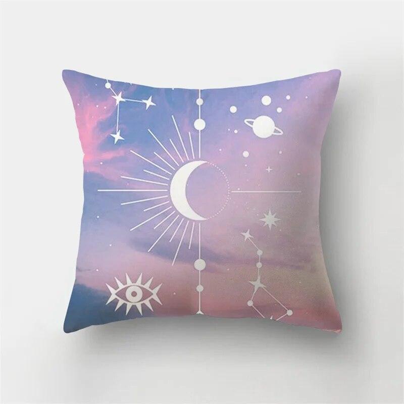 Спальня Диван Чехлы Гостиная Домашний Декор Наволочка Розовое небо Облако Пейзаж