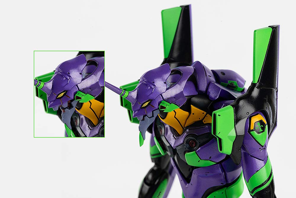 Robodo Evangelion New Theatrical Edition Evangelion Unit 01 Подвижная фигурка из сплава, окрашенная в немасштабируемый цвет, ABS, ПВХ, ПОМ и цинк