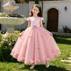 Girls Princess Dress Kids Formal Party Gown Wedding Flower Girl 8-16 Years Old
