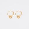 BIMBA Y LOLA Heart Gold Hoop Earrings B255AIW013GOF