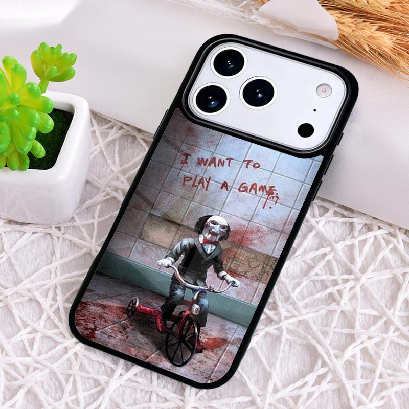 Jigsaw Saw Phone Case for iPhone 17 Air 16 15 11 12 14 13 Pro Max Shockproof Cover