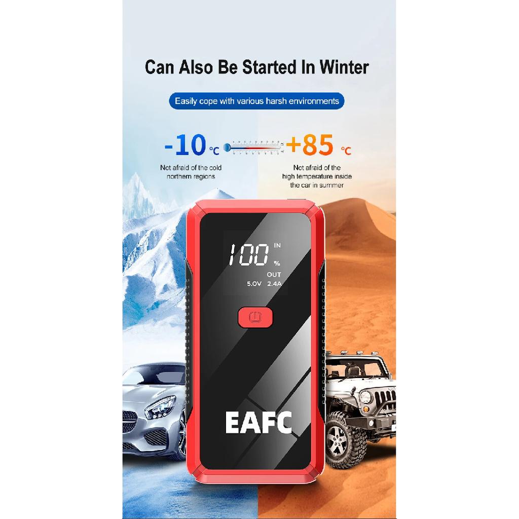 2000A/1200A/600A Car Battery Charger Booster Jump Starter Power Bank 12V Battery Booster for Portable AUTO Booster JumpStarter