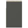 Shoe Bench with Cushion Gray 104x30x49 cm Engineered Wood