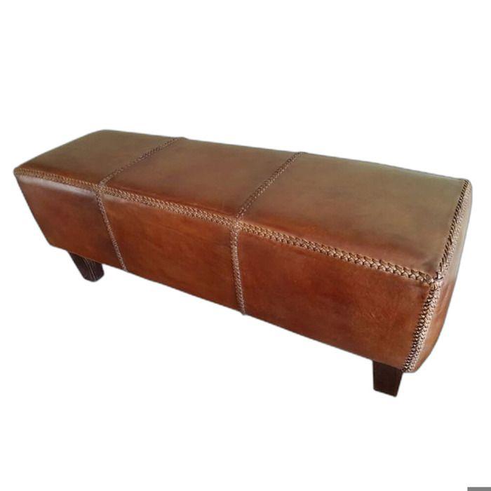 Bench Banquette - DKD Home Decor - Aluminium and Teak - Leather - Interior - Chic