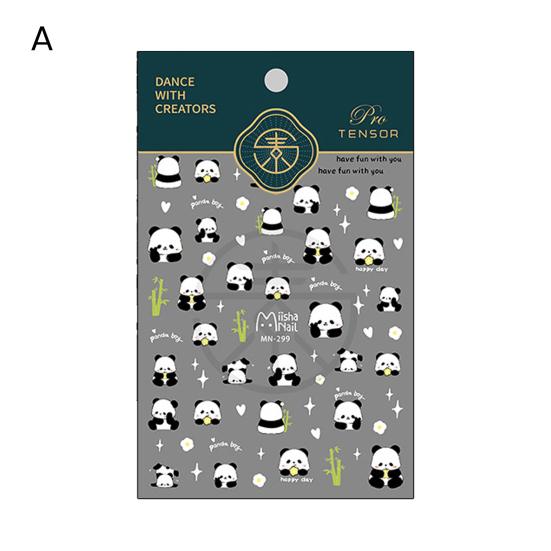 Художественная наклейка 5D бамбуковая буква водонепроницаемая самоклеящаяся наклейка для домашних животных для женщин и девочек поддельные украшения для ногтей