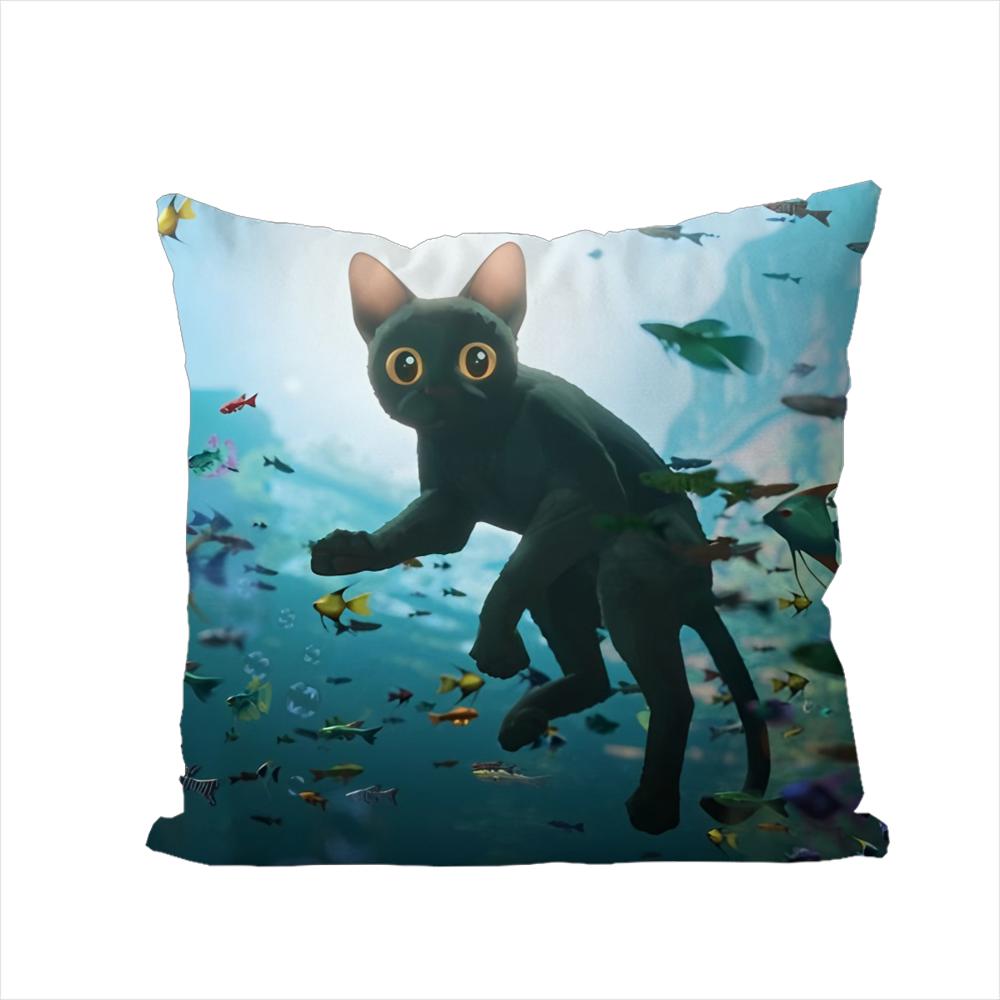 SStraume Flow Pillow Case For Car Sofa Decorative Home Doublesided Print Plush Square Throw Pillow Cushion Cover