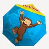 Curious George Fashionable Automatic Opening/Closing Folding Umbrella. Portable and Foldable, Ideal for Gift, Travel, and Daily Use.