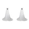 33.5Inch Spooky Ghost Decor with Light Halloween Decor Standing Ghost (Style F)