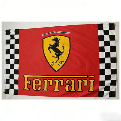 Для Ferrari Мода Классический Спортивный Модификационный Комнатный Настенный Тканевый Флаг для Поддержки Большого Флага Соревнований Поддержка