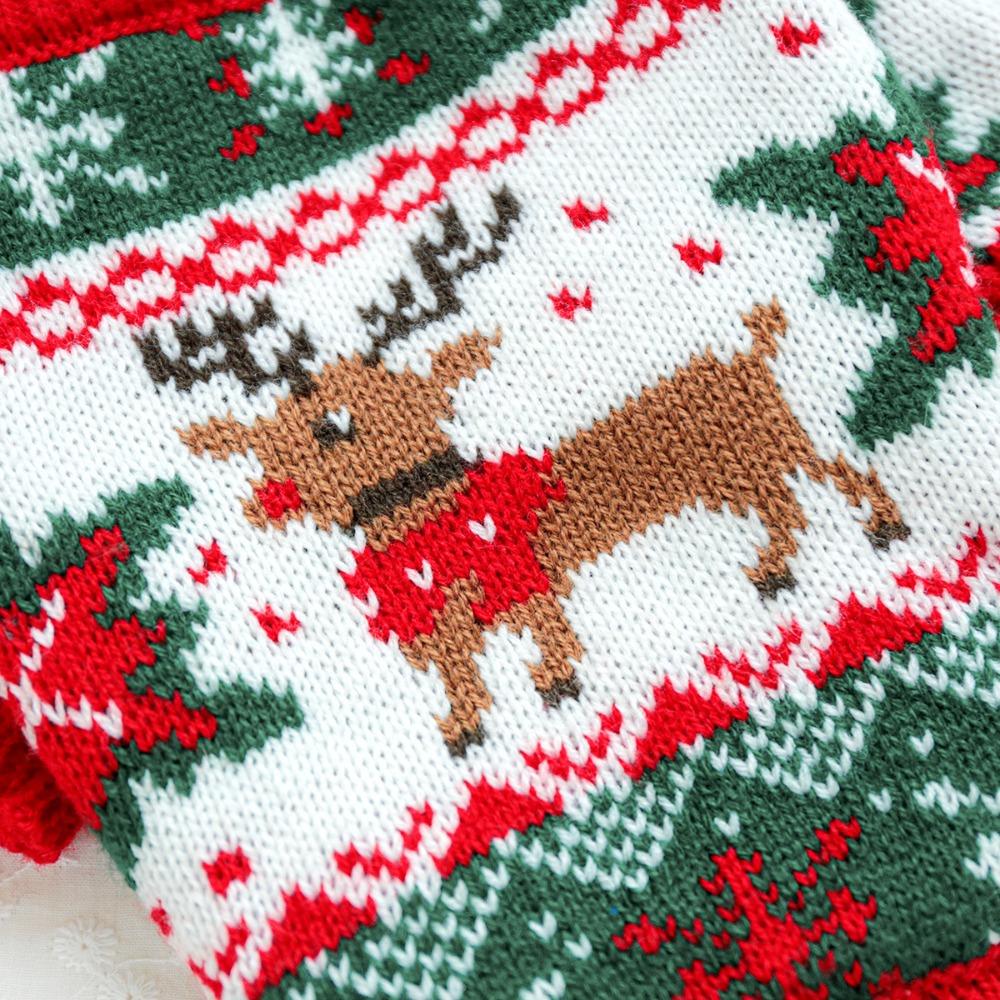 Cartoon Pattern Dog Snowflake Sweater Soft Cat Elk Knitwear Pet Christmas Sweater  Holiday Suit