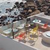 All-Aluminum Outdoor Cafe Table and Chairs Set with Sun Protection and Waterproof Features for Patios and Balconies