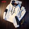 2023 Men's Spring Sets Hoodie+Pants Two Pieces Casual Tracksuit Male Sportswear Gym Clothing Sweat Suit
