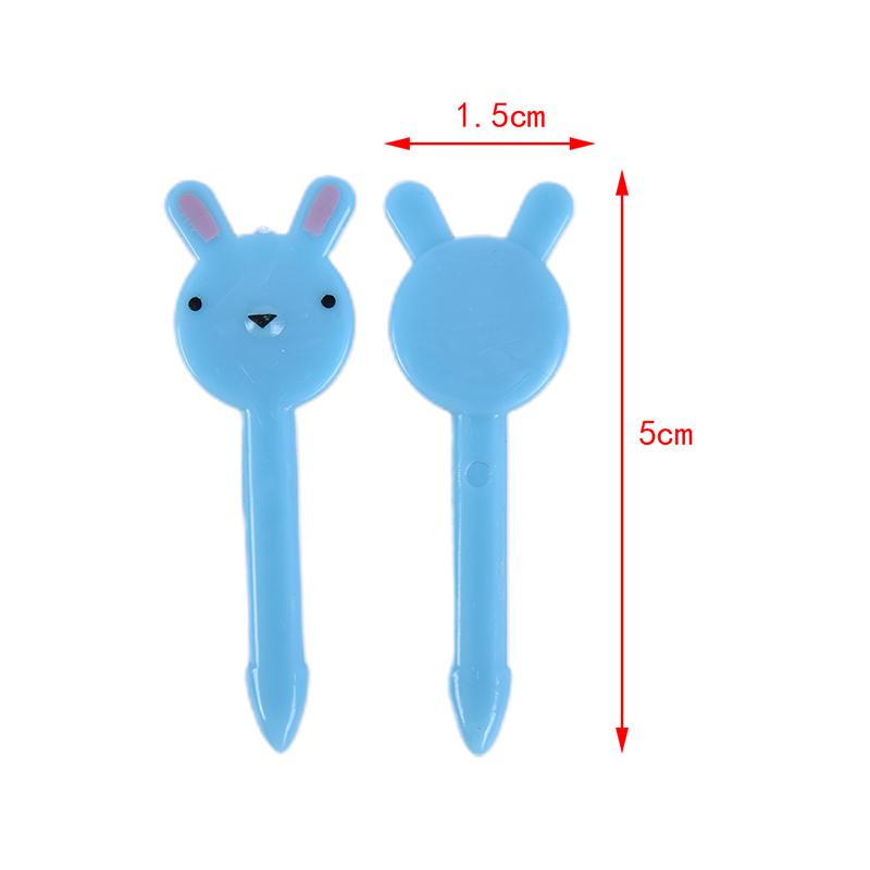 10Pcs Decor Lunch Box Accessory Fruit Picks Kids' Animal Forks Food Mini Tool