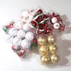 6pcs Christmas Balls 6cm Xmas Party Hanging Ball Bright Ball Christmas Tree Ornaments New Year Gift Christmas Decoration