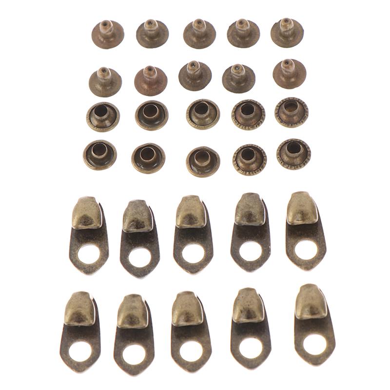 10Sets Shoe Lace Hooks Lace Fittings Buckles With Rivets For Climb Hiking Shoes