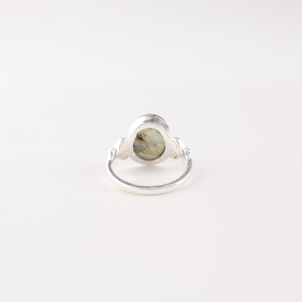 Натуральный лабрадорит драгоценный камень 925 стерлинговое серебро ювелирные изделия кольцо ручной работы для подарка RR-66-31