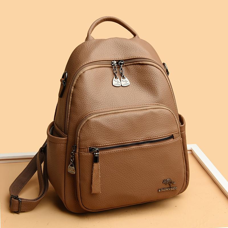 Style, Leather Backpack Women'S Backpack Multipurpose Travel Backpack, Women