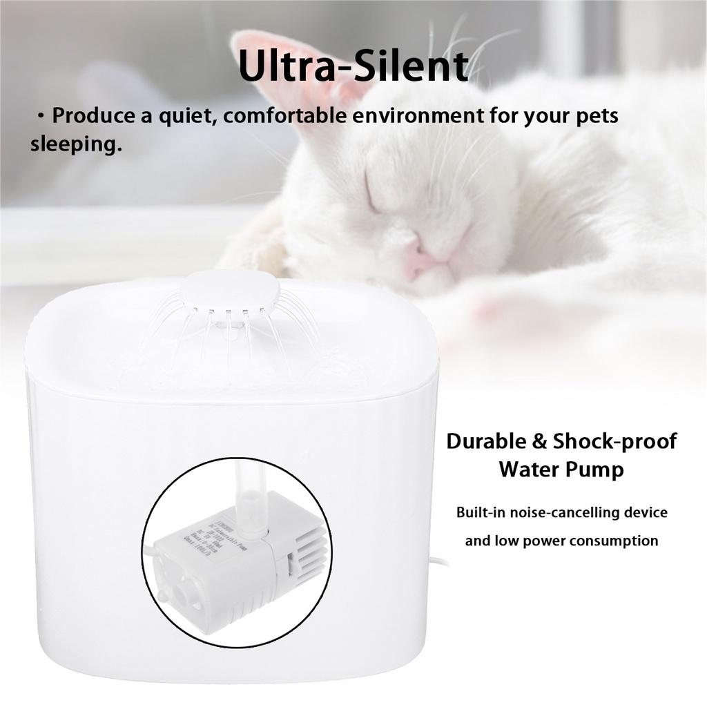 3 л Автоматическая поилка-фонтан для домашних животных кошек, диспенсер для воды, USB, LED, ультратихий, миска для питья для собак, поилка, кормушка, миска для питья для домашних животных