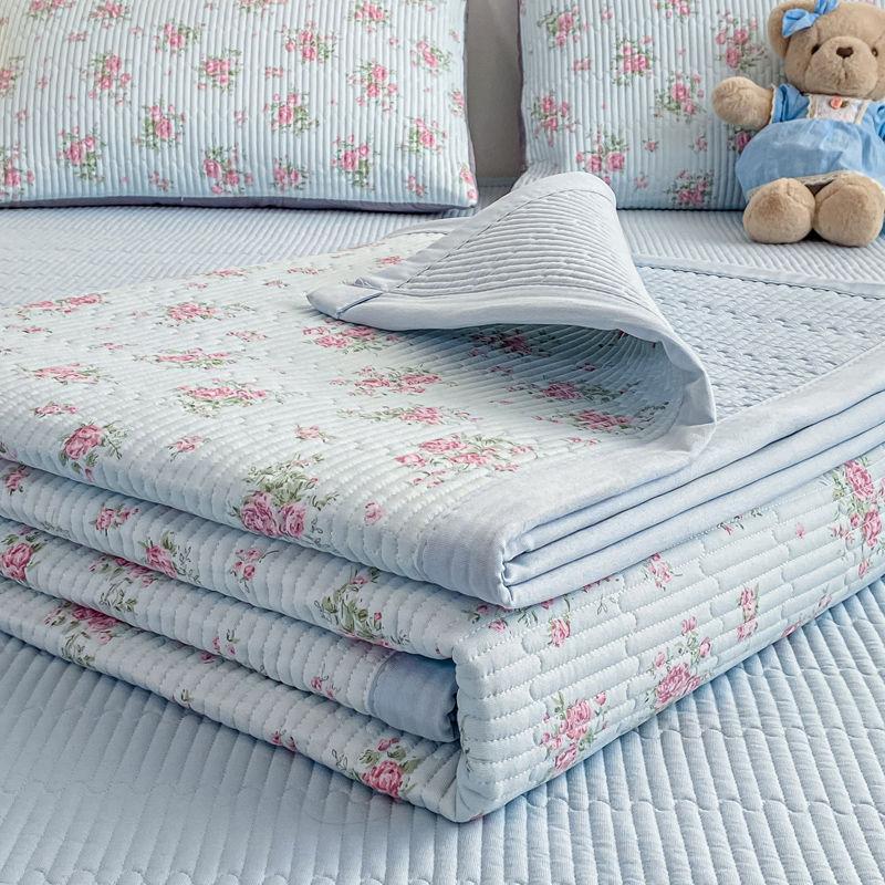 Double Layer Gauze Bed Cover Household Anti Slip Thickened Cotton Bed Single Piece Kang Cover Four Season Mattress