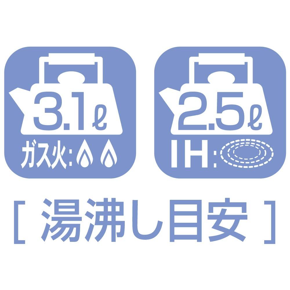 Yoshikawa Чайник со свистком BIG PLEAL 4,0 л, подходит для индукционных/газовых плит, SJ2702