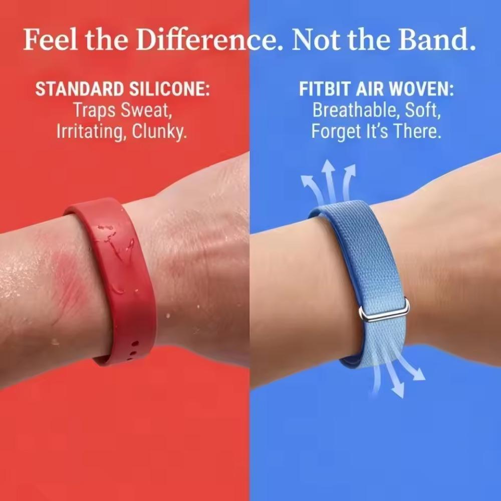 Официальный 1:1 Нейлоновый+Силиконовый Петлевой Браслет для Google Fitbit Air Удобный Браслет для Google Fitbit Air Ремешок для Часов 3
