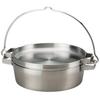 SOTO Half Stainless Steel Dutch Oven Made In Japan No Seasoning Easy To Clean and Detergent High Heat Perfect for Outdoor and 10-inch (ST-910HF)