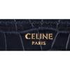 CELINE Crocodile Leather Classic Triomphe Shoulder bag NavyUsed