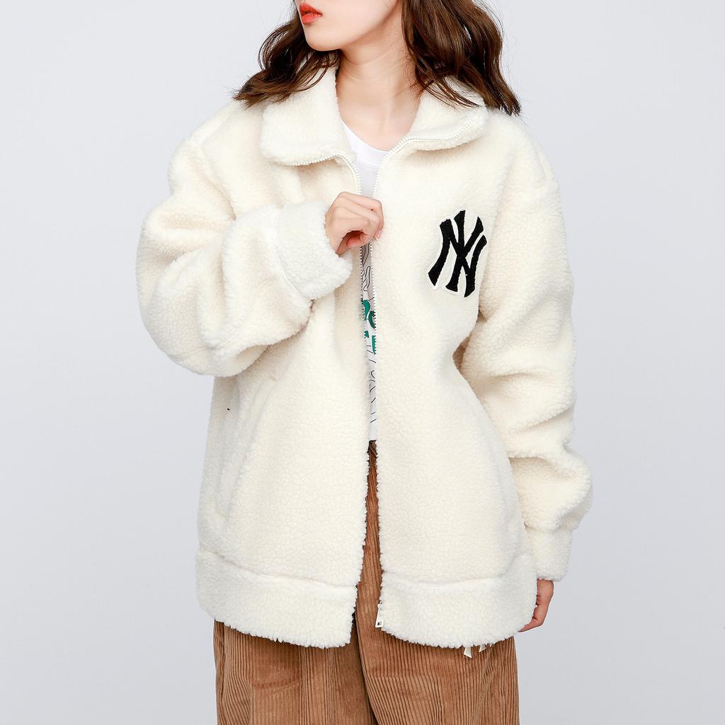 Куртка с логотипом MLB на флисовой подкладке, унисекс, Off-White 3AJPF0316-50CRS