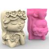 Силиконовая форма для цветочного горшка, форма для ангела из смолы, DIY формы для кашпо с суккулентами, поделки, искусство