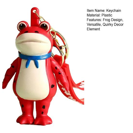 1/2 шт. Брелок Лягушка Декор Мультяшный Шарм для Рюкзака Кошелька Реалистичная Текстура Лягушки