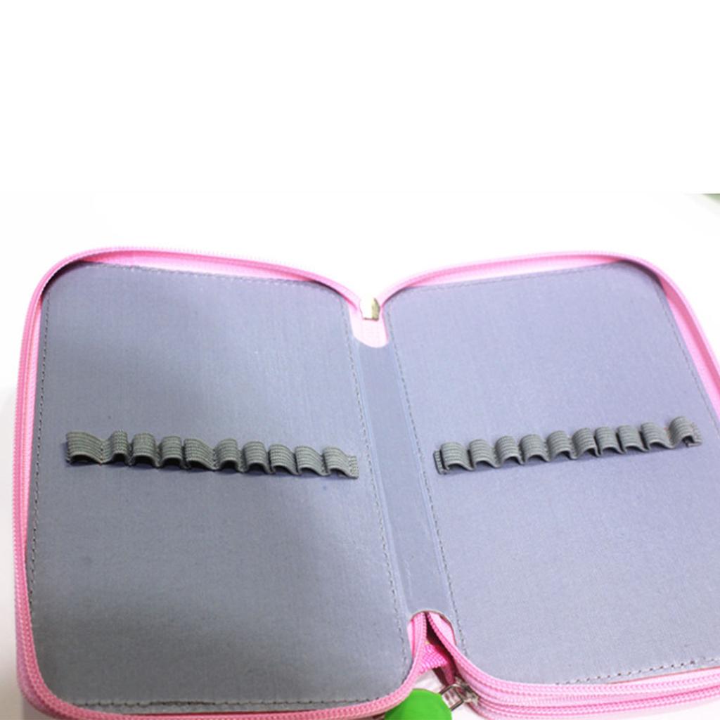 Большой пенал с рисунком, 4 яруса, 72 отверстия, прочная сумка для карандашей из ткани Оксфорд для школы