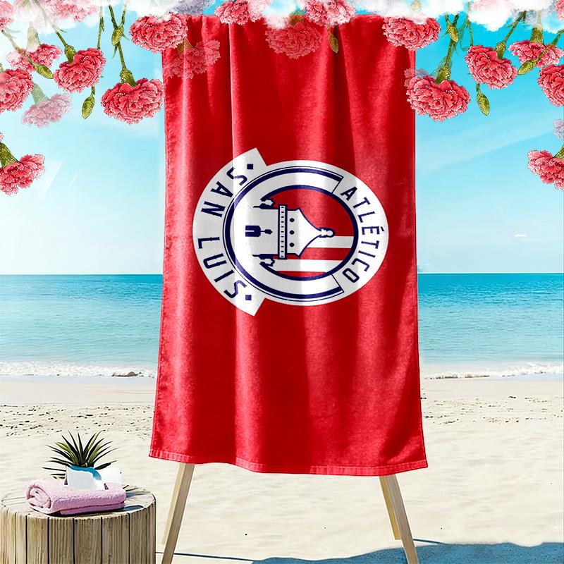 San Luis Atlético Print Beach Towel, Large Soft Quick Dry Towel for Beach Camping Swimming