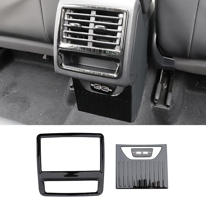 Для Volkswagen VW Golf 8 MK8 2022 Автомобильная задняя консоль, центральный кондиционер, вентиляционное отверстие, рамка, накладка