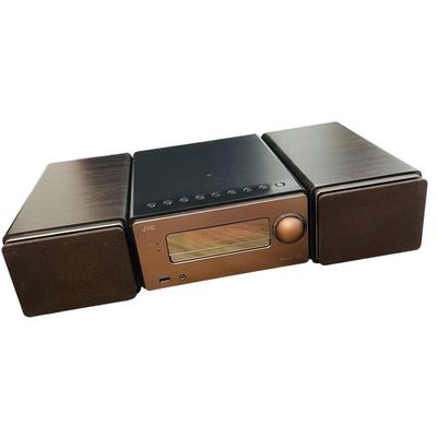 Компактная компонентная система серии JVC Kenwood Wood Cone с аудио и USB Коричневая EX-S55-T Bluetooth, Воспроизведение высокого разрешения, Запись,