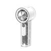 Handheld Transparent Mecha Air-Cooled Fan with HD Display & Semiconductor Cold Compress