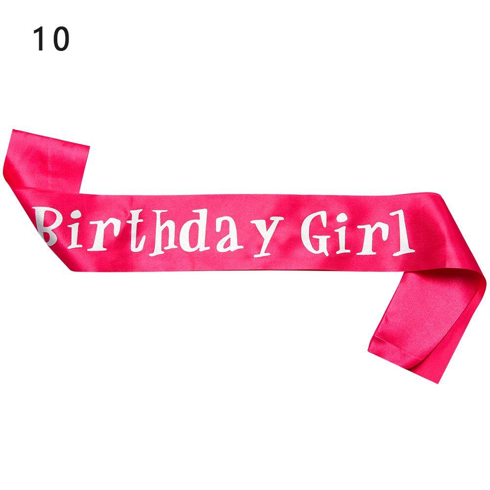 Gifts Glitter Party Decoration Ribbons Birthday Girl Shoulder Girdle Satin Sash