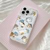 Милый чехол для телефона M-mofusands Кот iPhone 17 16 16e 15 14 13 12 11 Mini Pro Max X XR XSMax 7 8 Air Plus Прозрачная задняя крышка