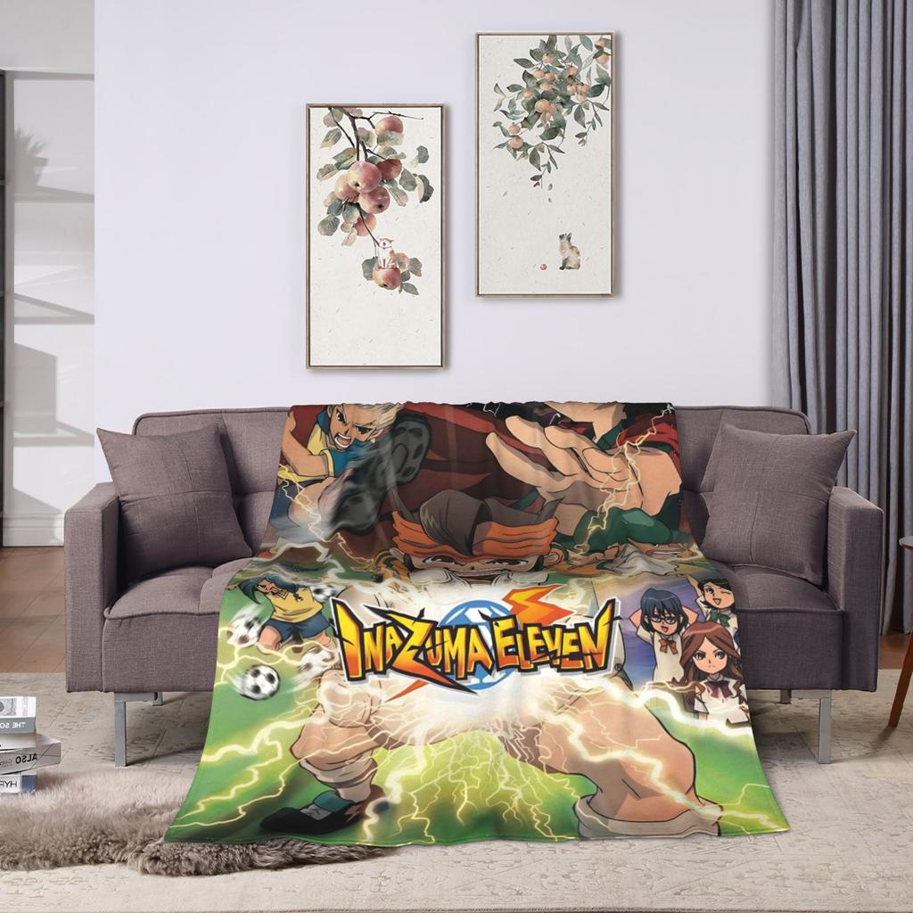 Inazuma Eleven Axel Blaz gouenji Blanket Flannel Throw Blanket For Living Room Super Soft Customized Quality Bedspread Gift