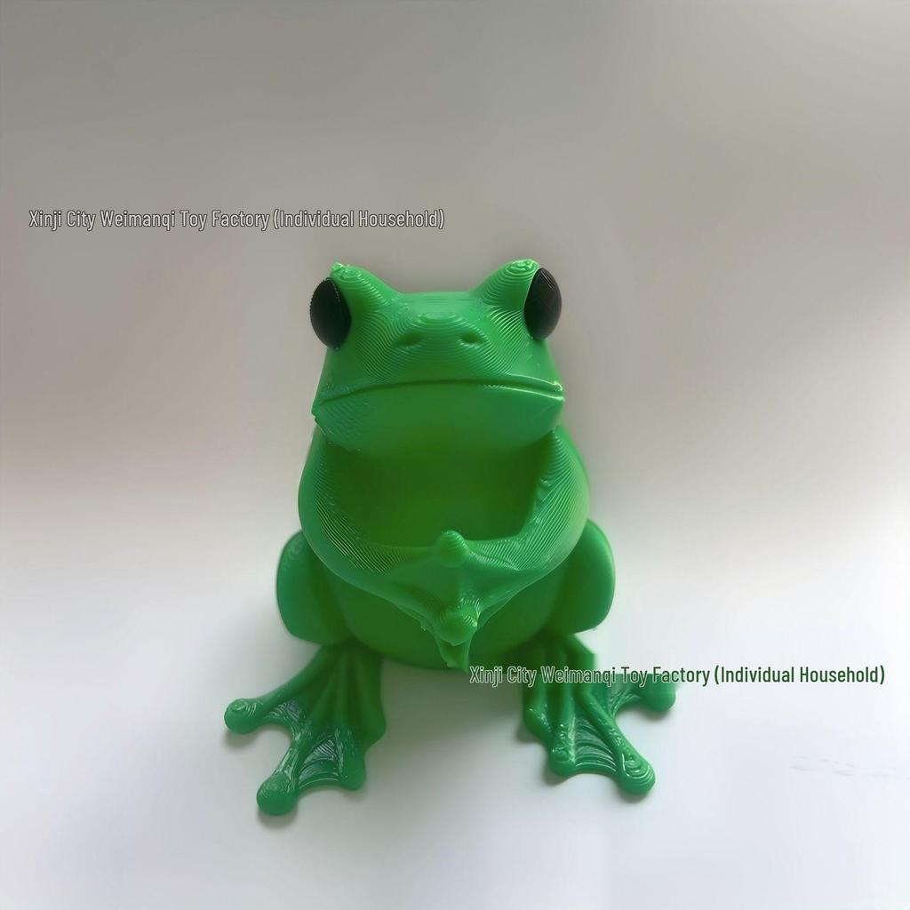 Super Cute Green Frog Pen Holder & Office Ornament - Fun Stationery Storage Box