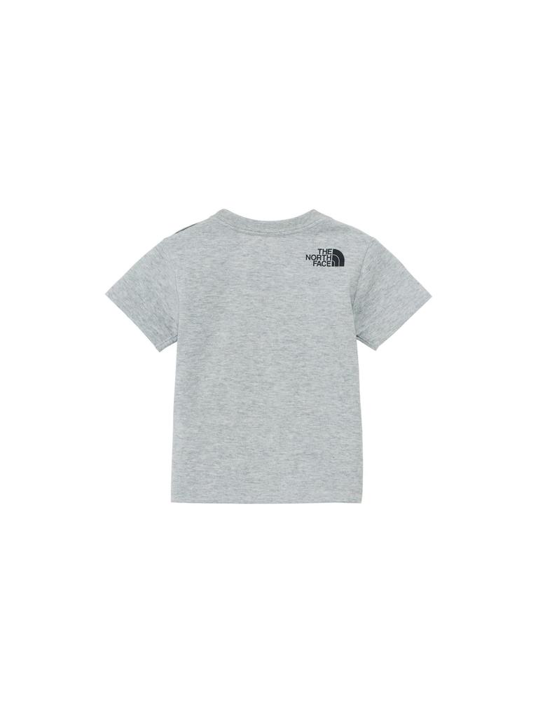The North Face Short Sleeve Camo Logo Unisex UV Organic Mix Size 80 Tee, Baby, Protection, Cotton, Gray,