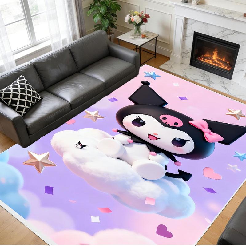 Crystal Velvet Rug Soft Non Slip Indoor Floor Mat Home DecorKuromi
