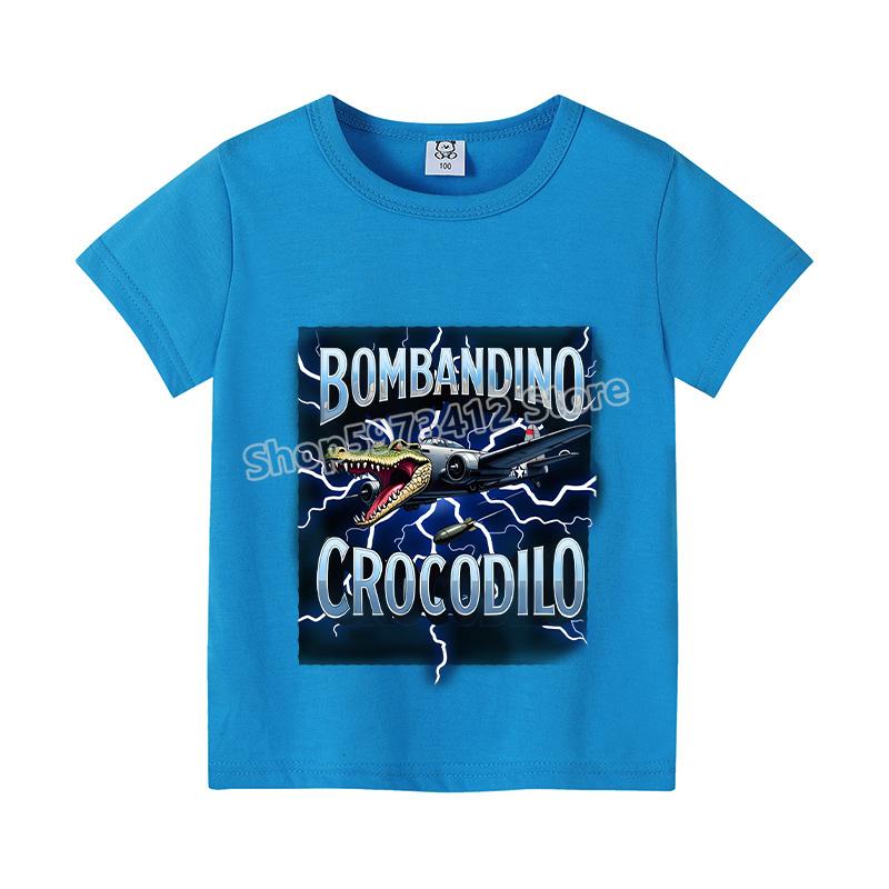 Итальянский маразм Цветная футболка Летняя с коротким рукавом Милая одежда для мальчиков Детский аниме-топ Мультяшная цифровая футболка Подарок