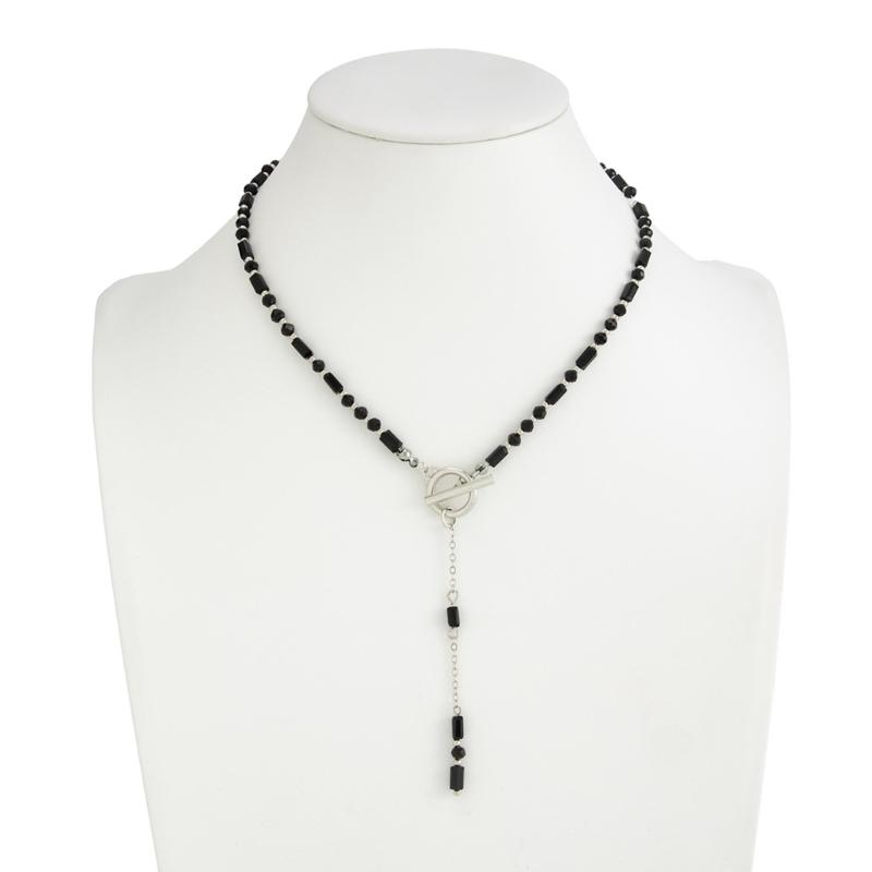Trendy Y Necklace with Heart Motifs OT Interlocked Clasp Ideal for Modern Women Fashion Collarbone Chain Adornment