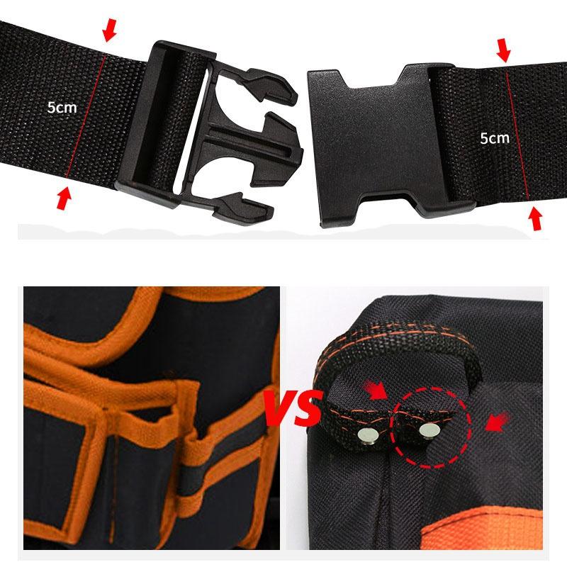 Многофункциональная сумка Fanny Pack для специального электрика Водонепроницаемая Оксфордская сумка для инструментов Сумка для инструментов с несколькими карманами и регулируемым ремнем