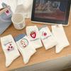 Women's Spring and Summer Fashion Simple Cloth Label Strawberry Embroidery Sweet Absorbing Breathable Cotton Socks