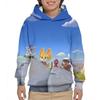 The Creature Cases High Quality 3D Printed Kids Hoody Kawaii Cartoon Print Hoodie Moletom for Autumn/Winter Childrens Clothing 3D animated printing