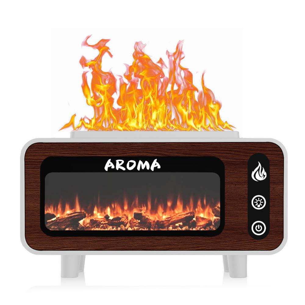 Увлажнитель воздуха Simulation Flame Air Home USB Эфирное масло Аромадиффузор Камин Большой резервуар для воды Тихий Очищение Распылитель Увлажнитель