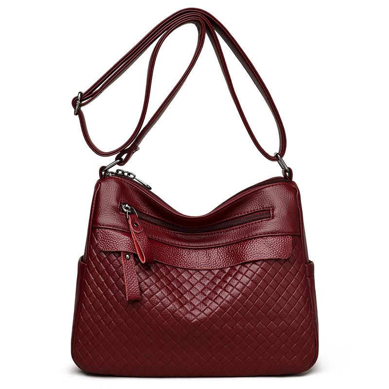 Leather Crossbody Bag for Women  High-quality Bags  Large Capacity  Women's Bags