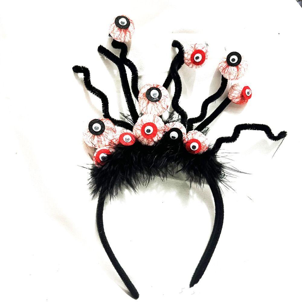 Party Decor Halloween Eyeball Headband Lightweight Horror Hair Hoop Spooky Hairband Cosplay Props
